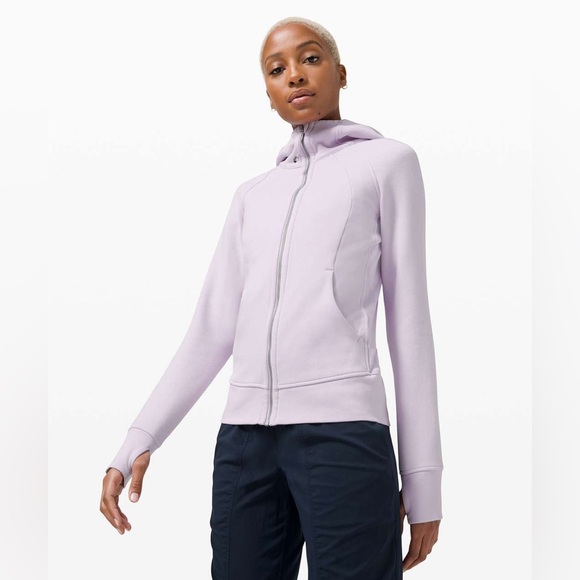 Lululemon Scuba Hoodie *Light Cotton Fleece in Lavender Dew Size 8 - Picture 3 of 8